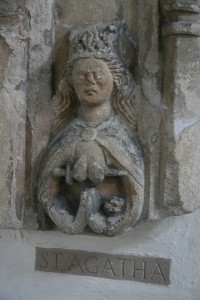 St Agatha at St Lawrence, Lechlade, Photo by Peter Reed via Flickr, Creative Commons Attribution-NonCommercial 2.0 Generic License. 